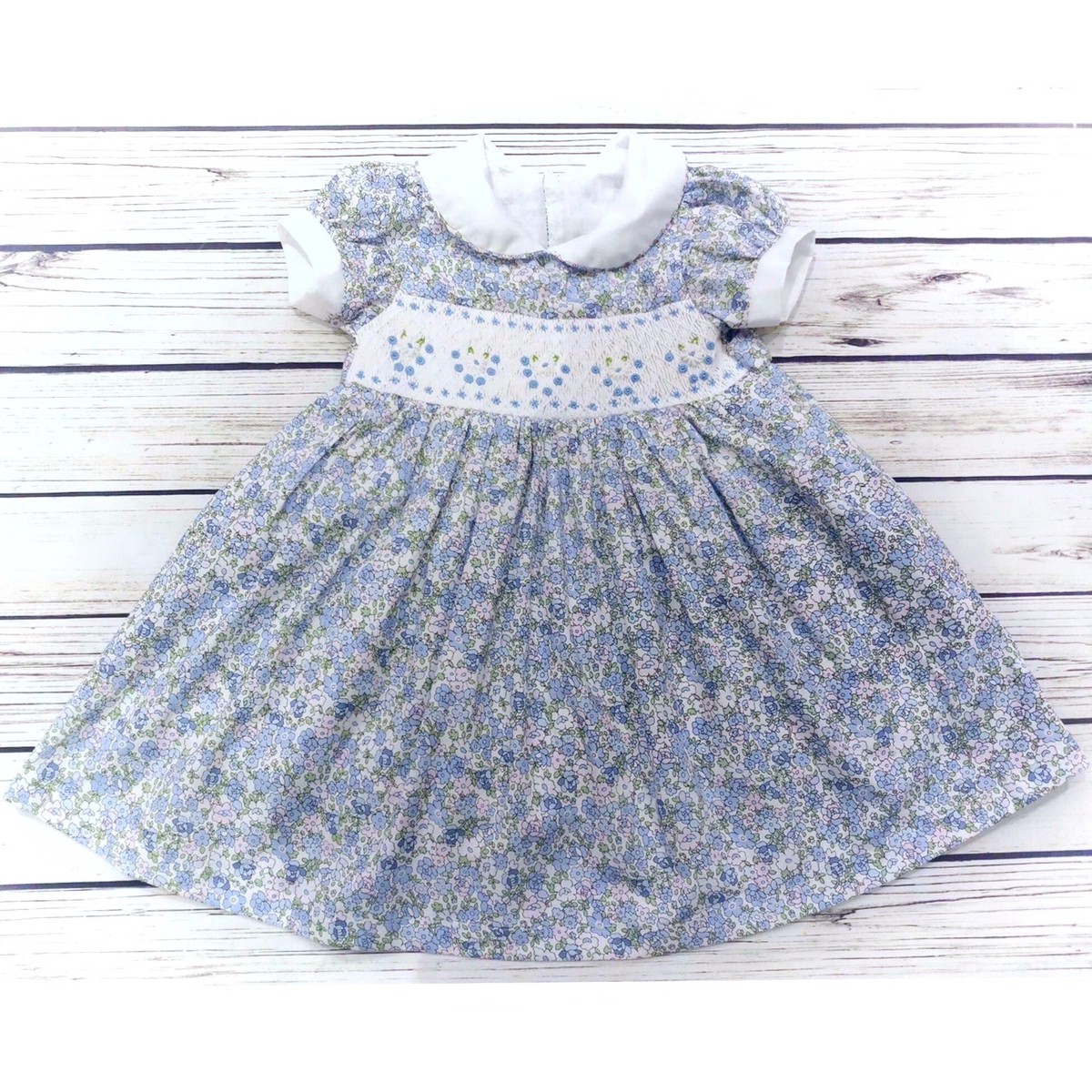 シャーロット王女風 スモッキング ワンピース Heart Spring スモッキングワンピースと可愛い子供服