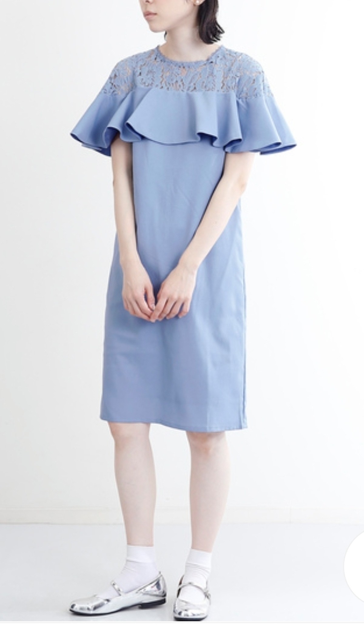 Merlot Plus 3色m L結婚式披露宴ドレスデコルテレース切り替えワンピース1022 Merlot セール8000円以上送料無料mayflower