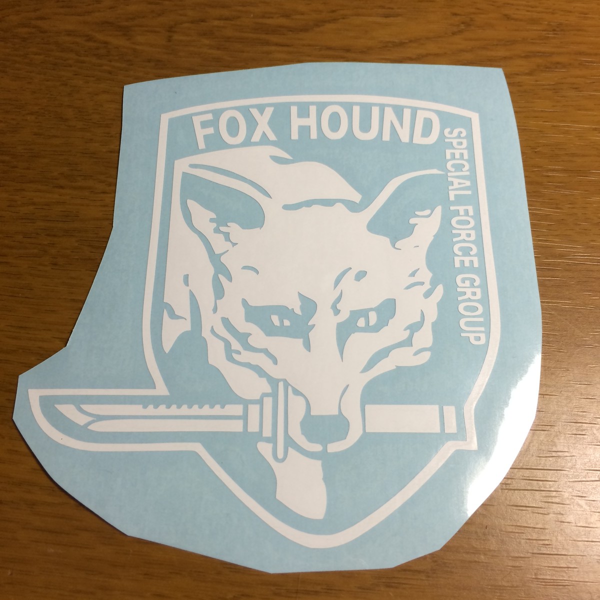Foxhoundステッカー メタルギア 黒 黄 白 改良版 Az ステッカー