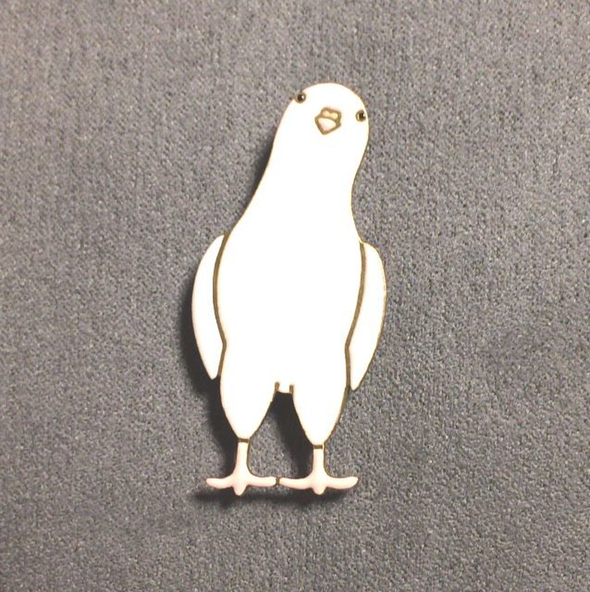 エナメルアクセサリー ブローチ ハト ホーホー雑貨店