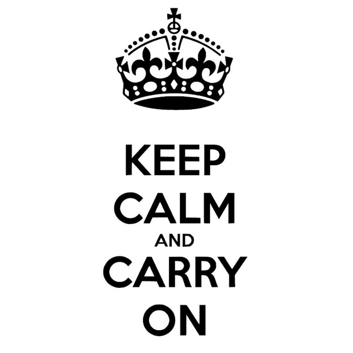 ウォールステッカー 英字 Keep Calm And Carry On 名言 黒 マット Iby アイバイ ウォールステッカー 通販