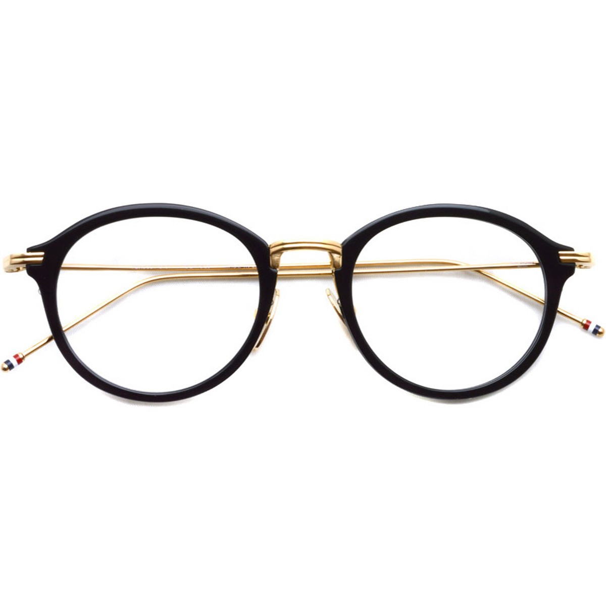 トムブラウン メガネ Thom Browne Tb 908 Black White Gold ブラック ホワイト ゴールド 中目黒のメガネ サングラスセレクトショップ Props