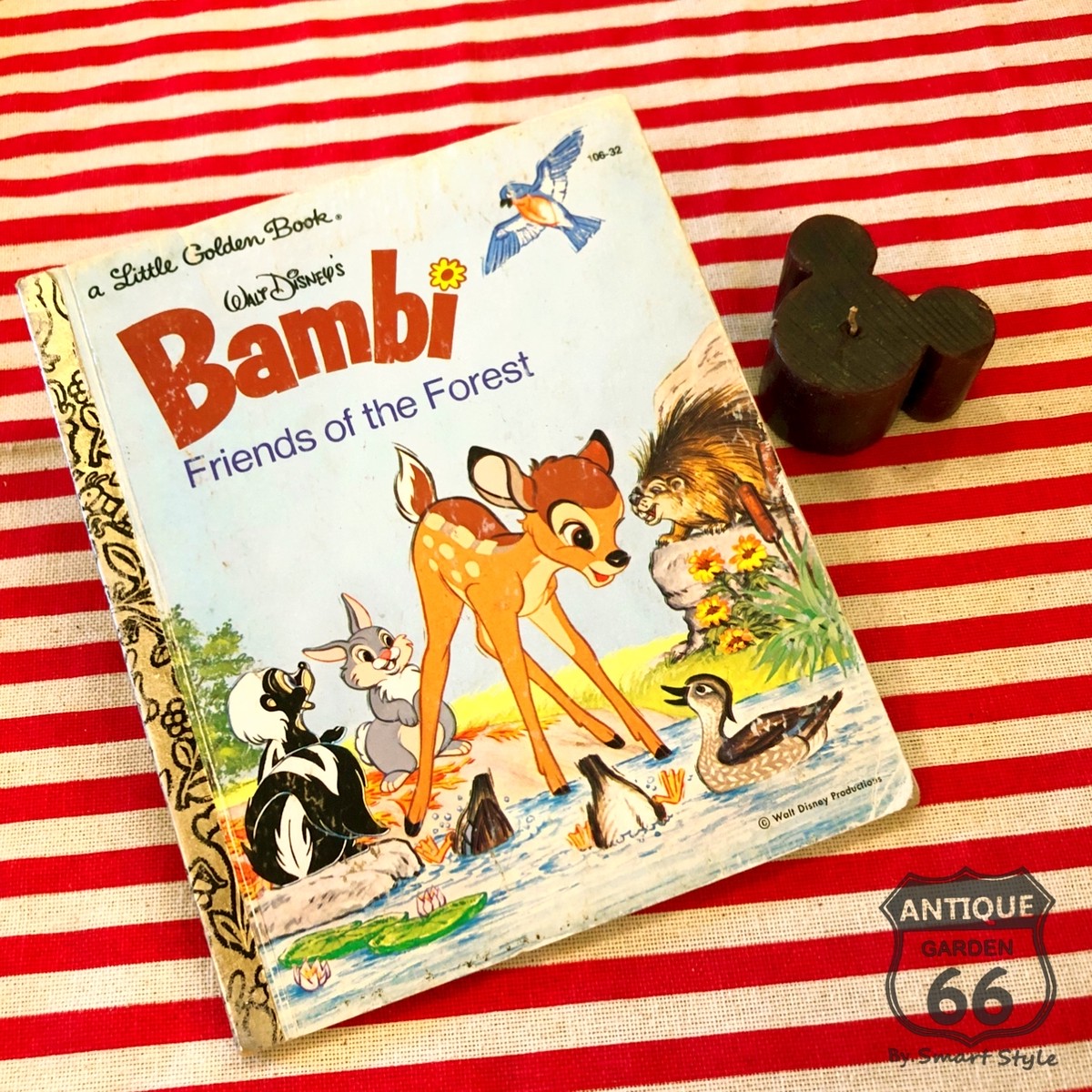 難あり 送料込 ディズニー バンビ 洋書 絵本 リトルゴールデンブック Disney Bambi Vintage Picture Book ヴィンテージ L 126d 007 Antique Style アンスタ アメリカ買付けのヴィンテージ アンティークのおみせ