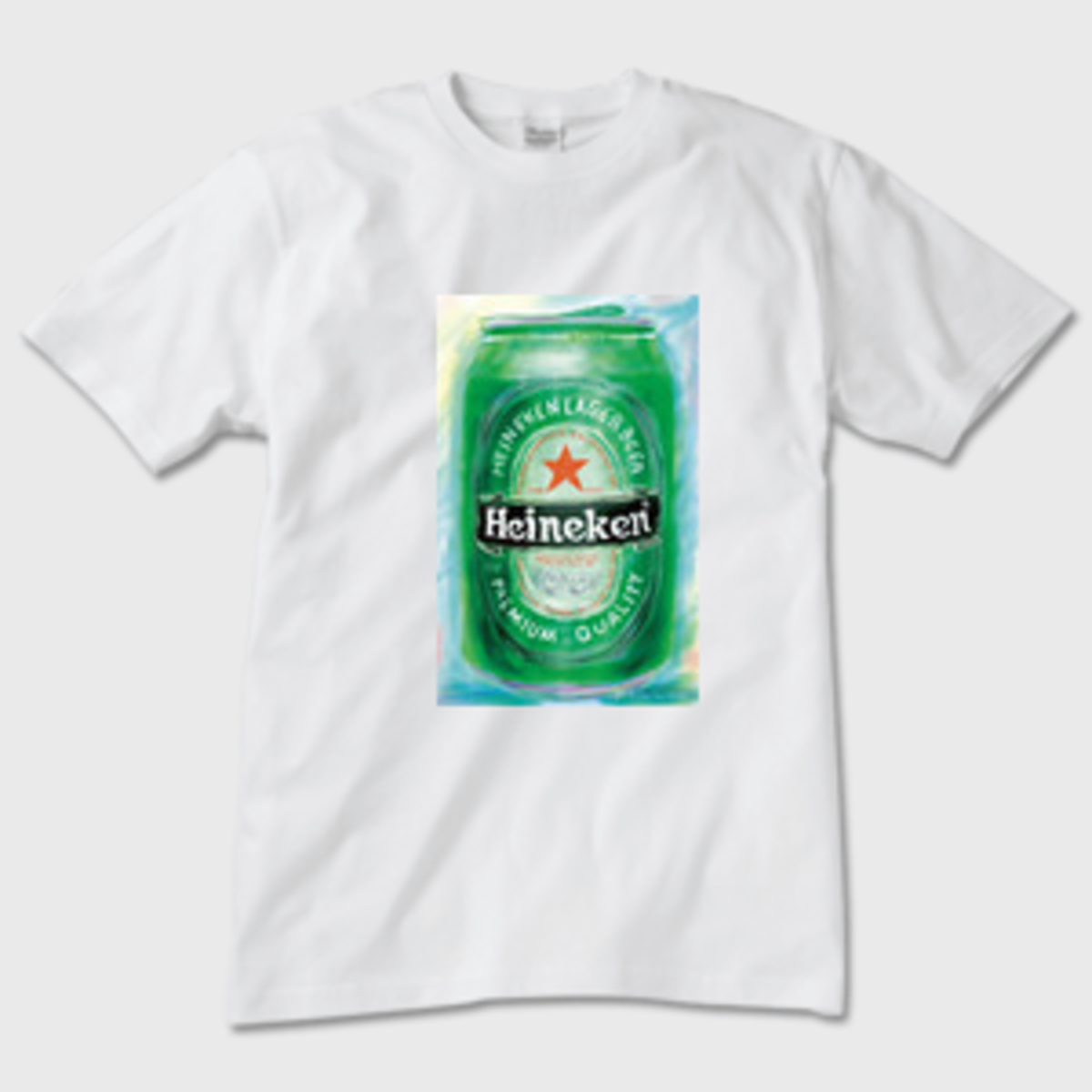 Heineken Tシャツ 白 Mandn お酒とワンコのオリジナルグッズ