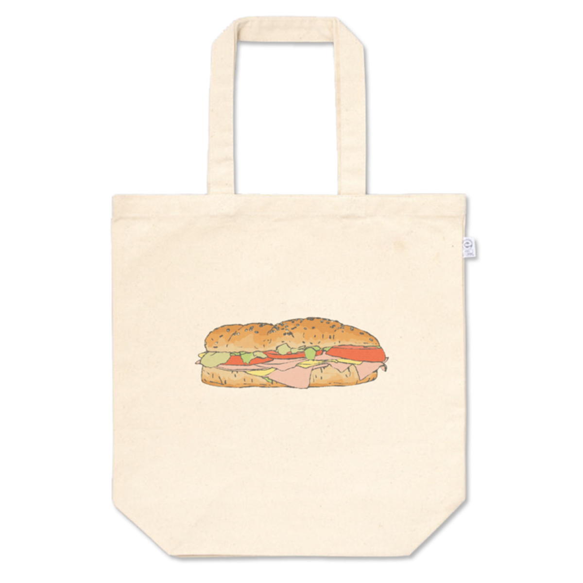 サンドイッチのイラストのトートバッグ Mサイズ 絵描きのraddieyのお店