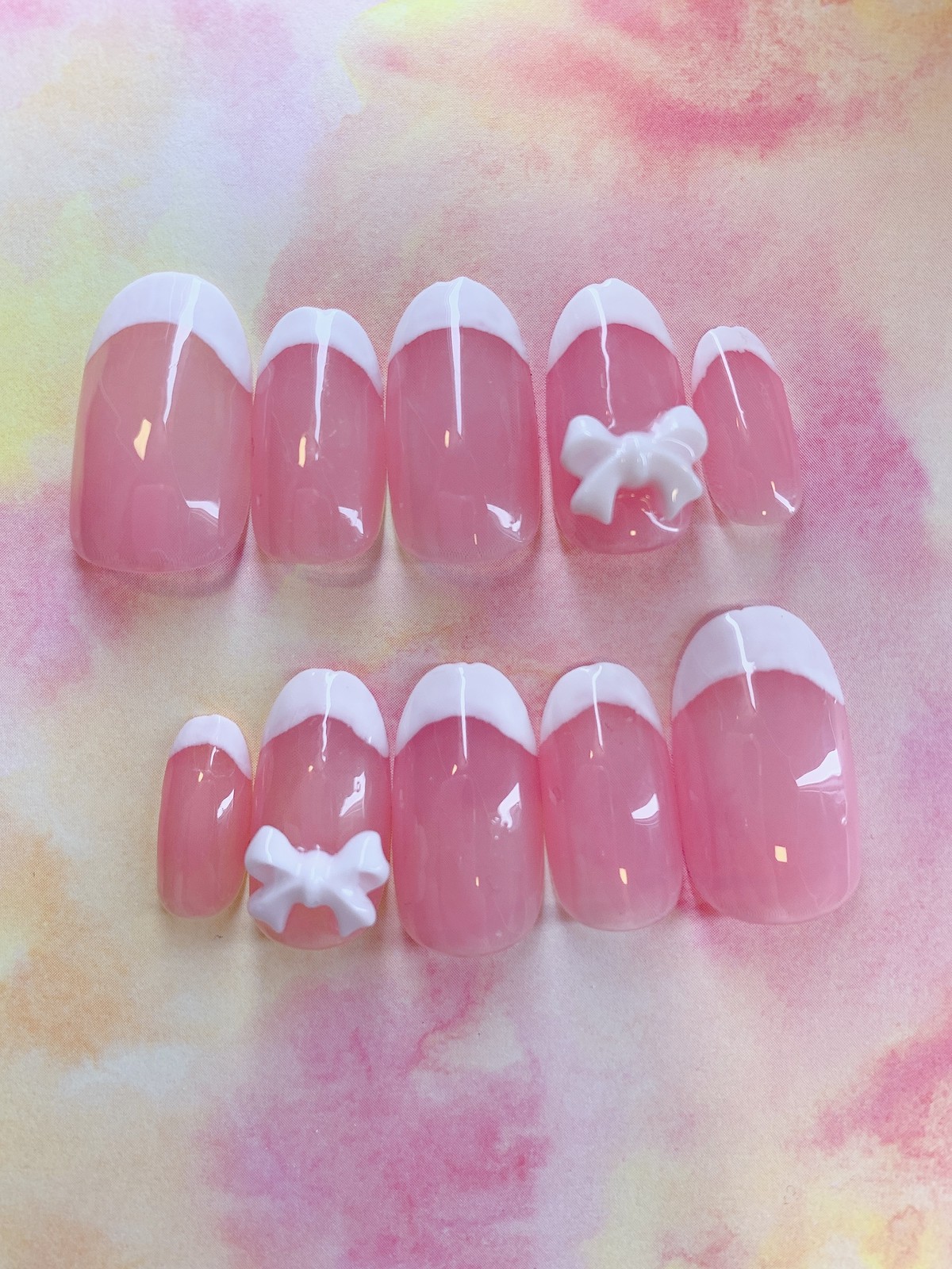 リボンフレンチネイル Nail Bear