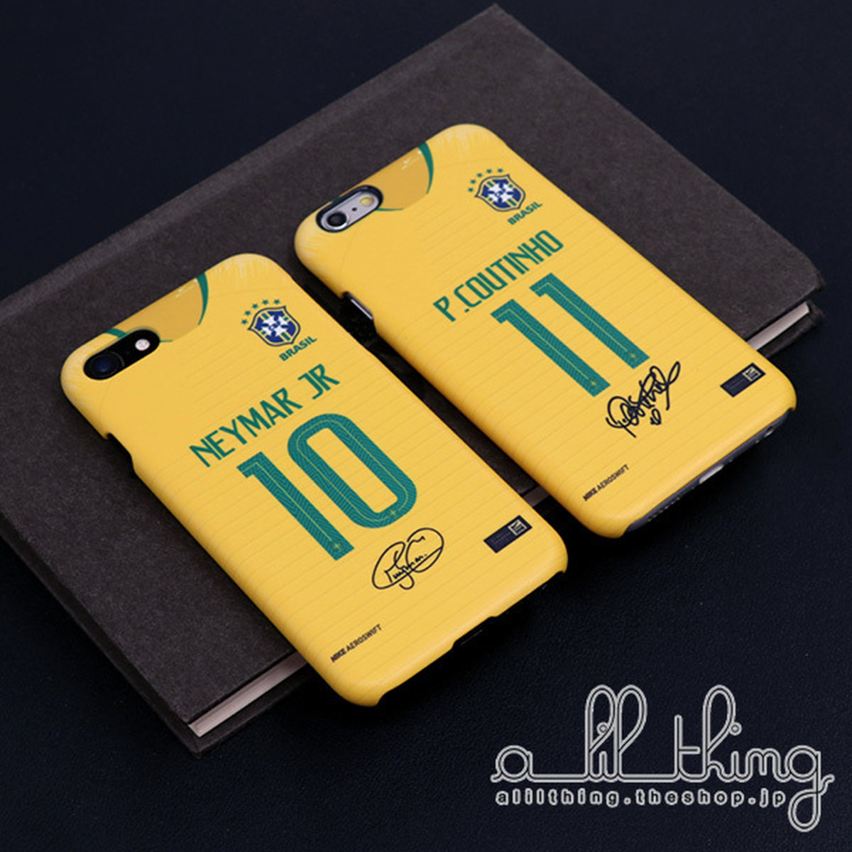Wc18 ブラジル ロシアw杯 ワールドカップ ホームユニフォーム ネイマール サイン入り Iphonex Iphone8 ケース Alilthing