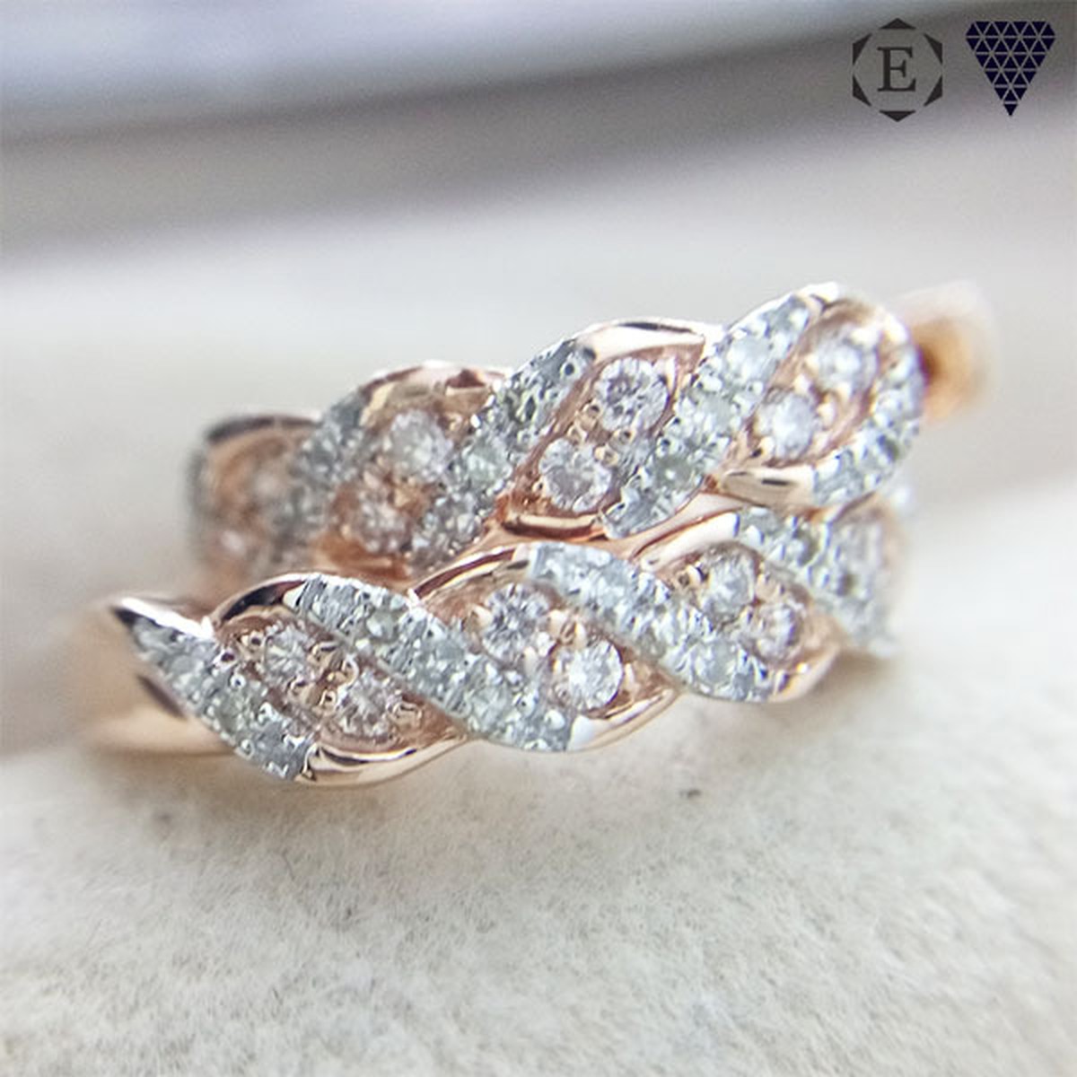 合計 0 16ct アーガイル ピンク ダイヤモンド 14k ピアス Diamond Exchange Federation