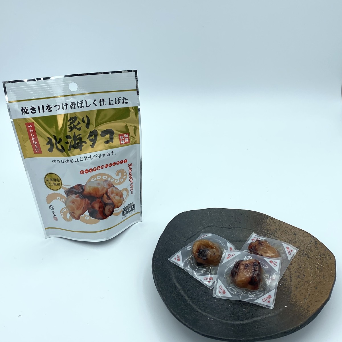 炙り北海タコ ６粒入り 岡田かめや