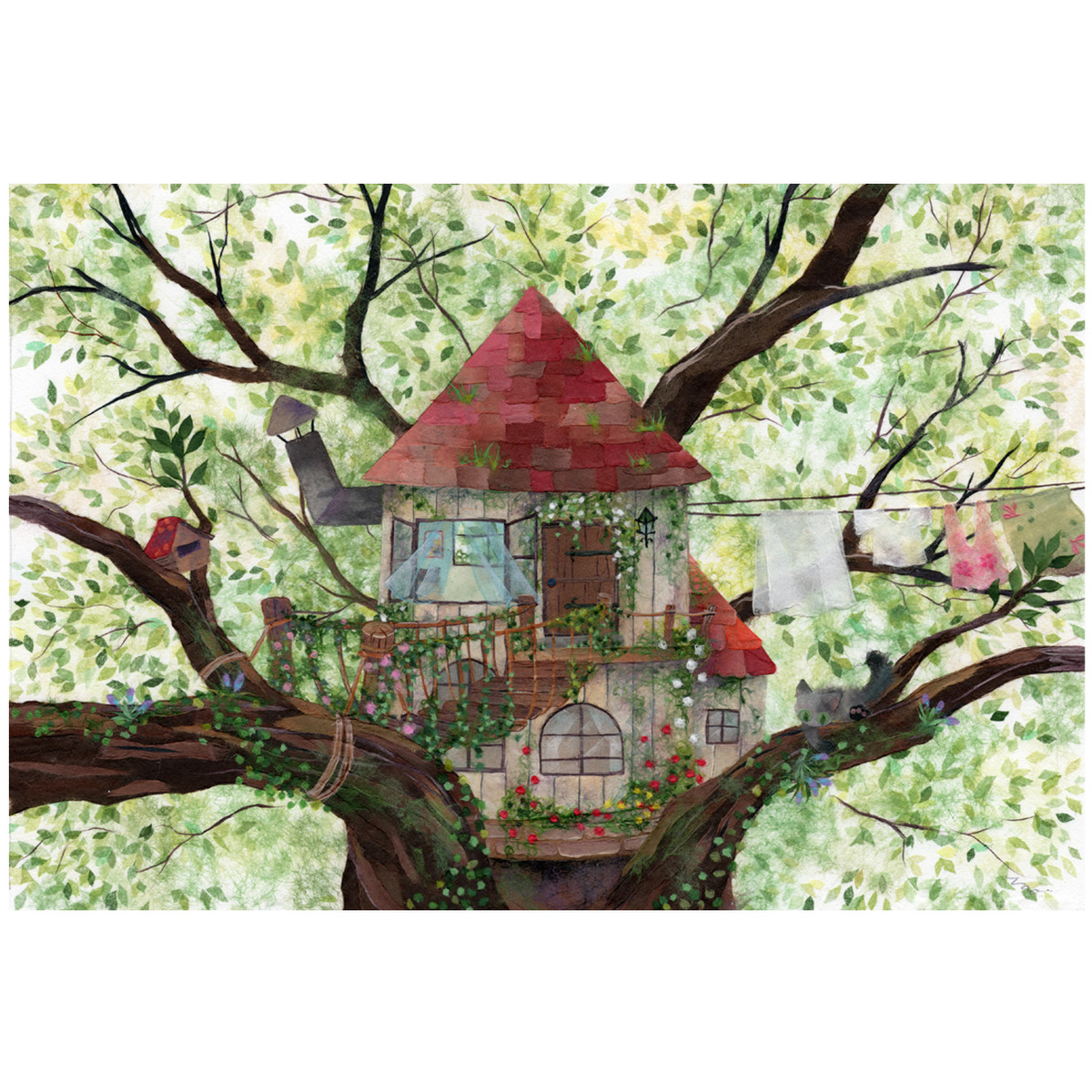 風の音 2lサイズ プリント 和紙絵工房 和紙絵作品のプリントweb通販