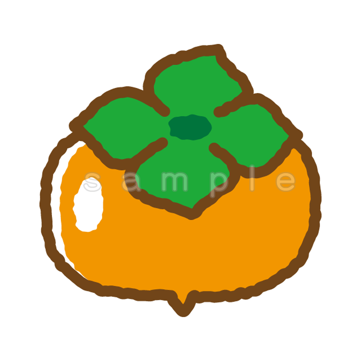 柿 B003 Ai イラストショップくま 商用利用okのかわいいイラストのフリー素材がたくさん