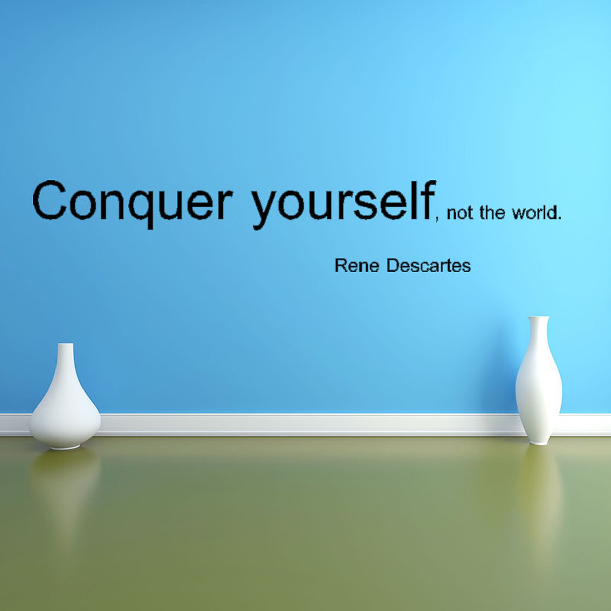 大好評 ルネ デカルトの偉人の格言 ウォールステッカー 有名人 格言 英文字の言葉 モノクロ わかりやすく 業績 英語 英字 Interiorwall インテリアウォール 本店