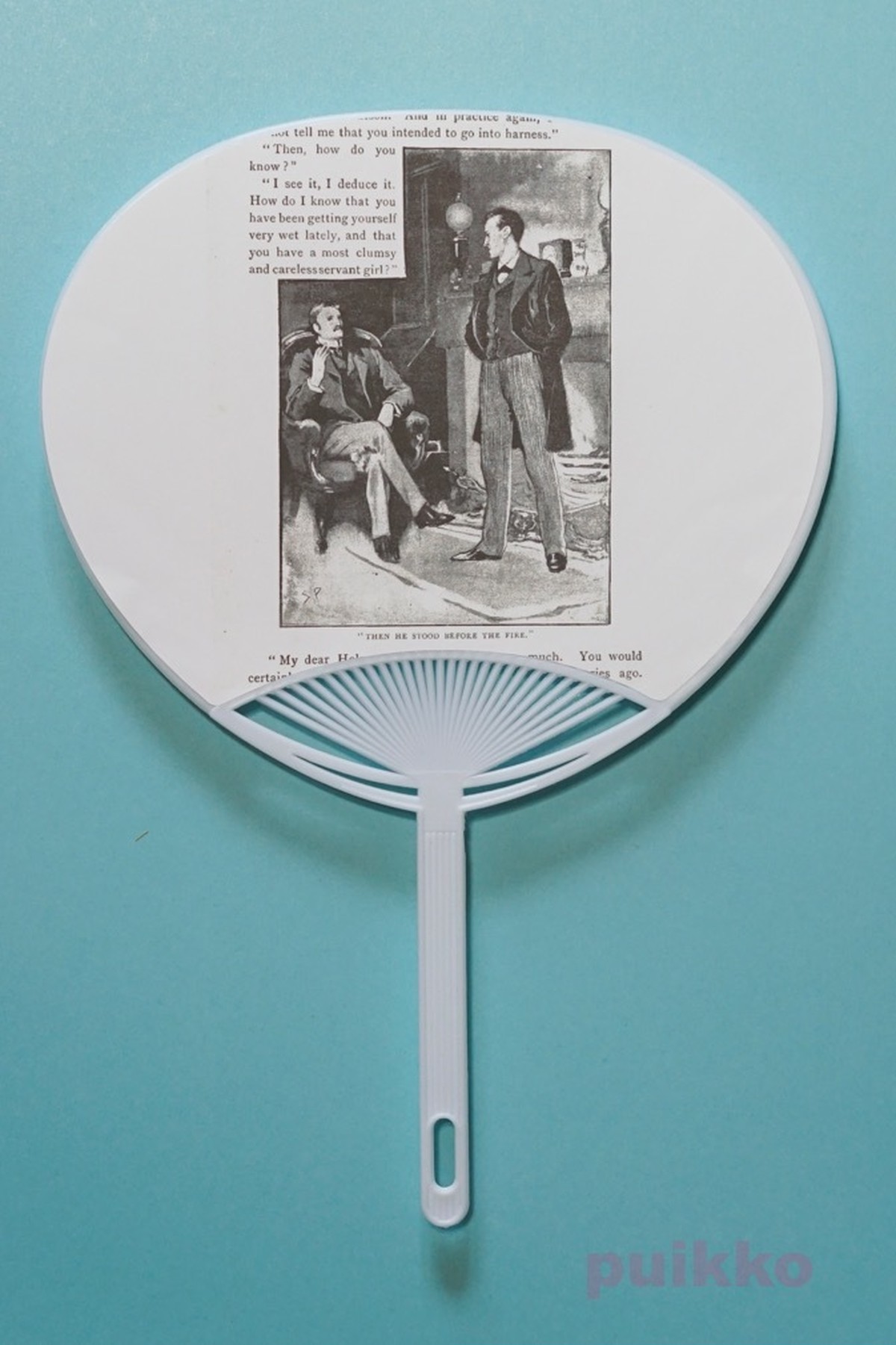 うちわ シャーロック ホームズ シドニー パジェット挿絵 Puikko