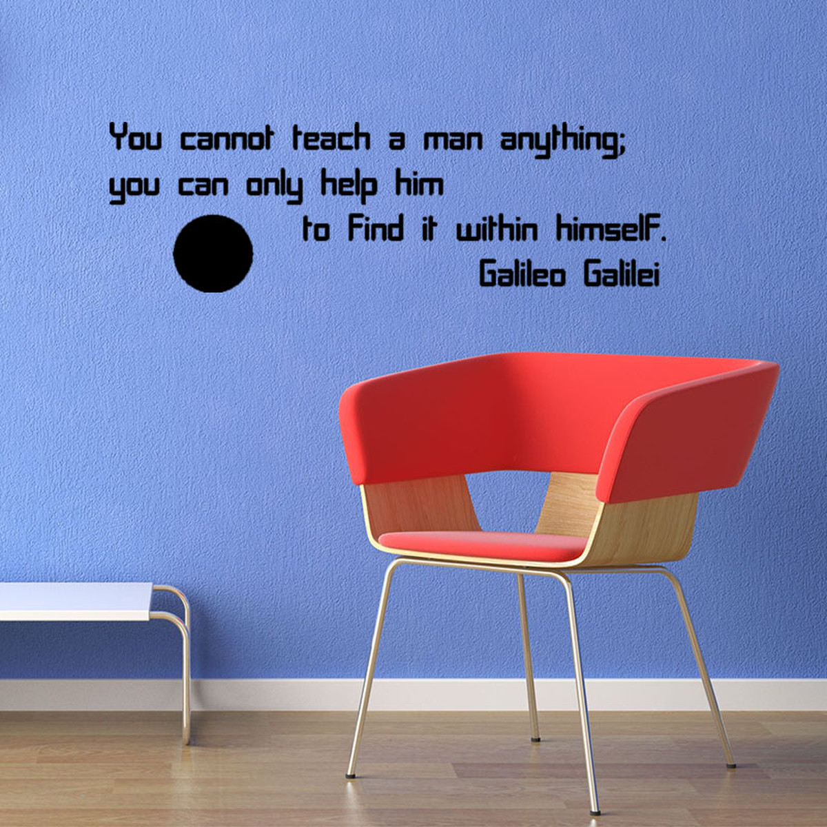 北欧インテリアで人気 ガリレオの座右の銘 壁用ステッカー 簡単 はがせる モノトーン ウォールステッカー Interiorwall インテリアウォール 本店