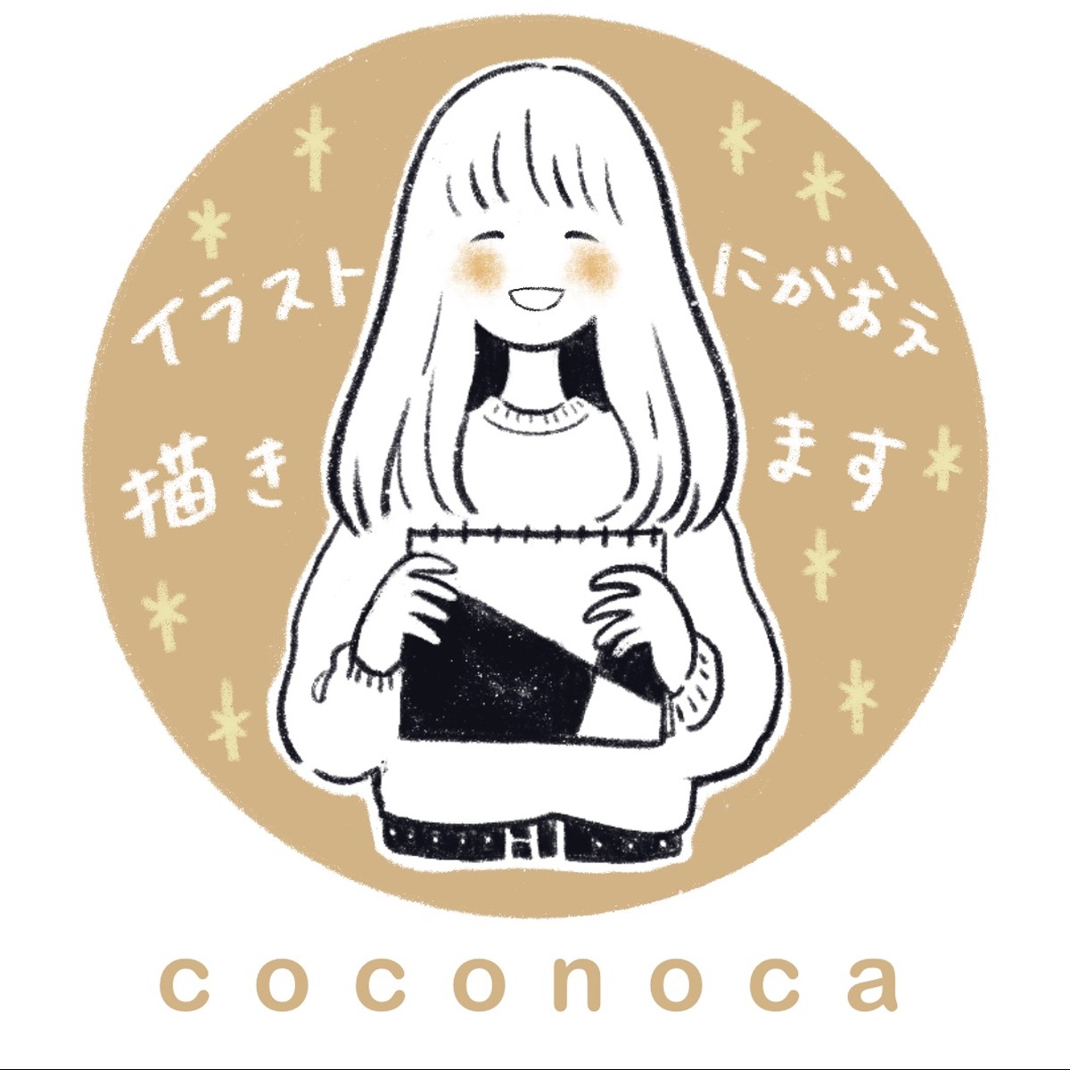 似顔絵屋coconoca イラストオーダー ウェルカムボード ギフト かわいい似顔絵