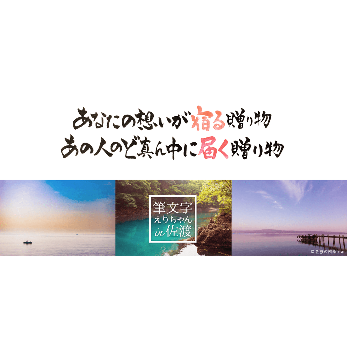 筆文字えりちゃん 佐渡 大切なあの人へ言葉の贈り物