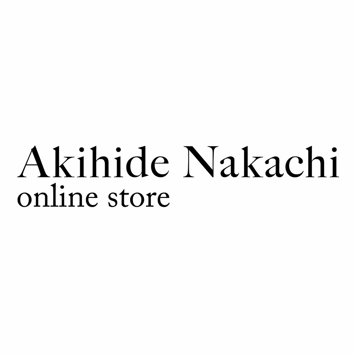 Akihide Nakachi Online Store