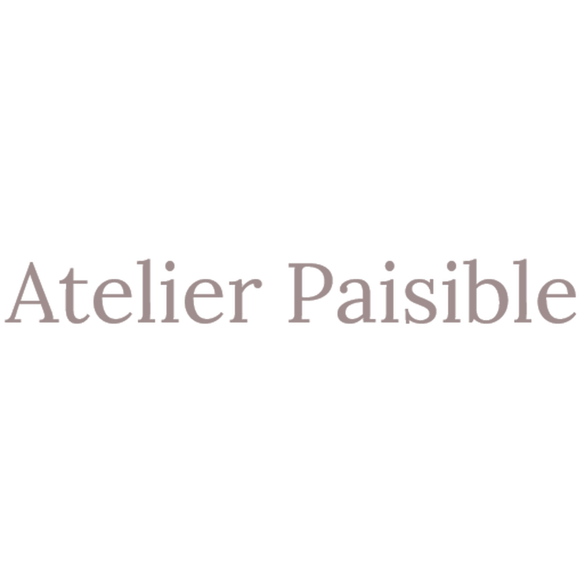 Atelier Paisible Online Shop