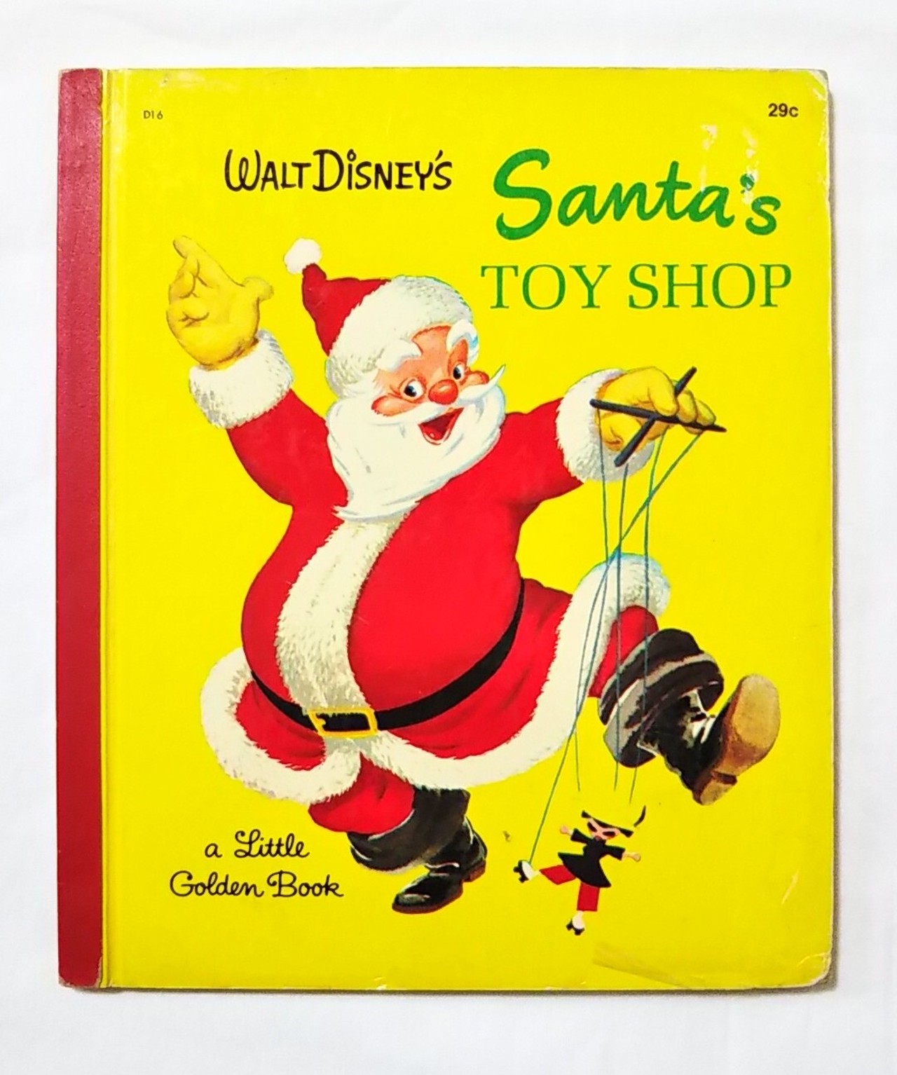 Walt Disney S Santa S Toy Shop サンタのおもちゃ屋さん Little Golden Book 1950年 ヴィンテージ Disney Linus Blanket