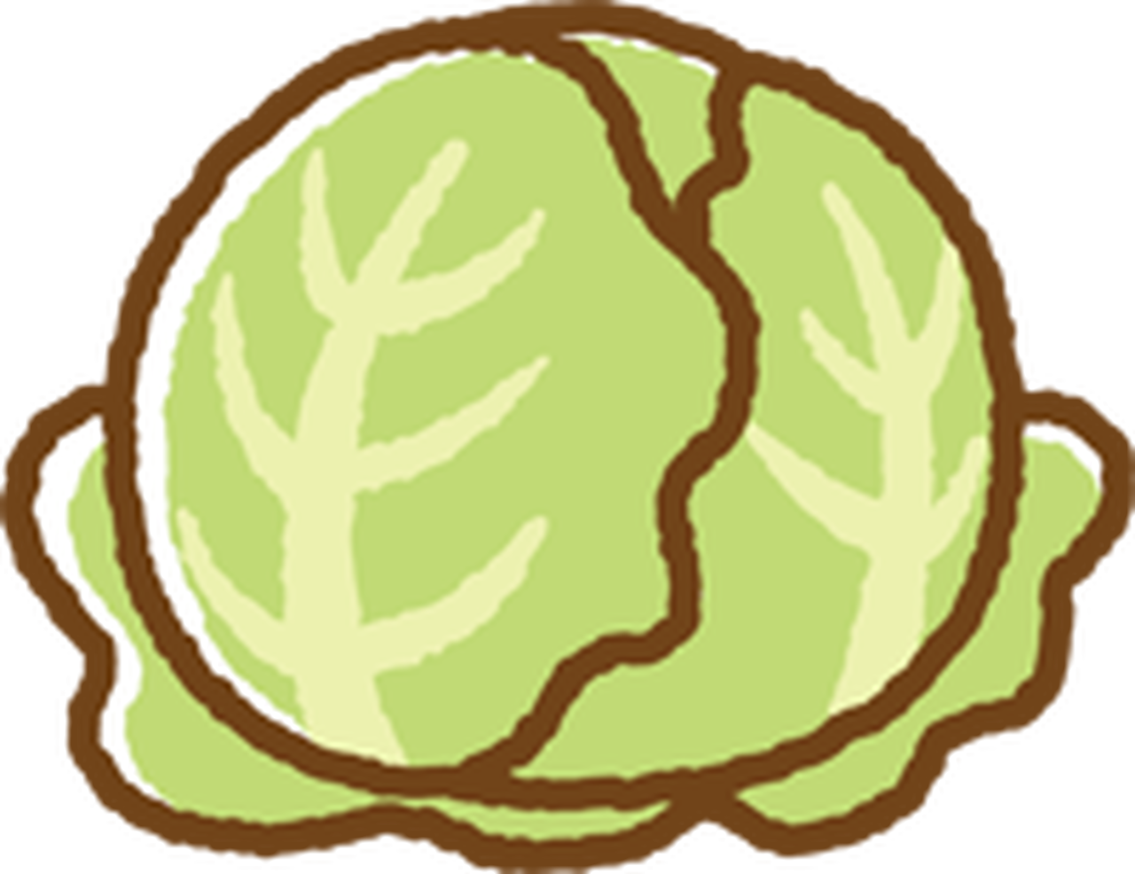 無料 キャベツ C004 Png イラストショップくま 商用利用okのかわいいイラストのフリー素材がたくさん