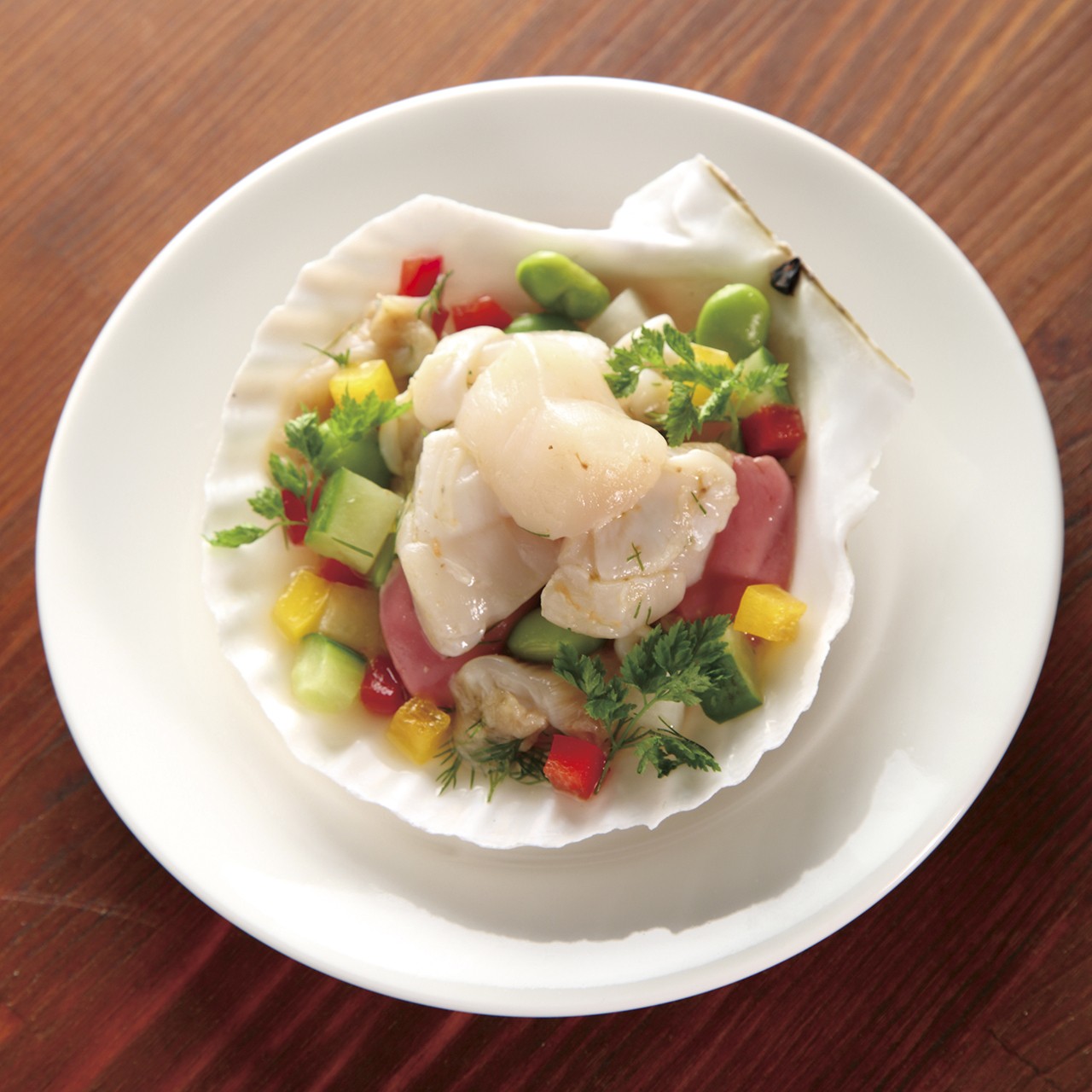 【送料無料】お刺身帆立ハーフシェル(10枚入)