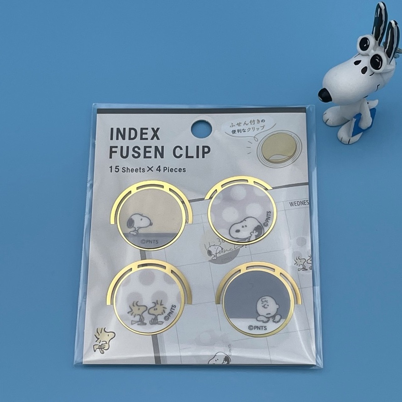 Peanuts Snoopy スヌーピー インデックス付箋クリップ ドット スヌーピーのおへや N おすぬべや