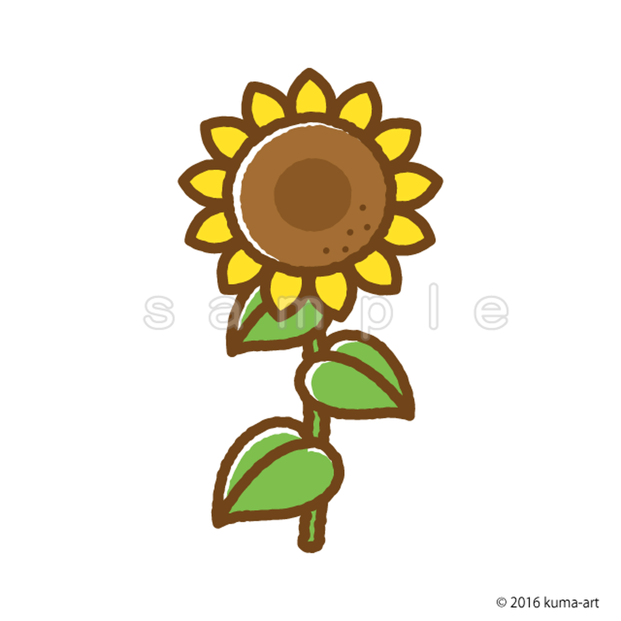 ひまわり K042 Ai イラストショップくま 商用利用okのかわいいイラストのフリー素材がたくさん ひまわり K042 Ai イラストショップくま 商用利用okのかわいいイラストのフリー素材がたくさん