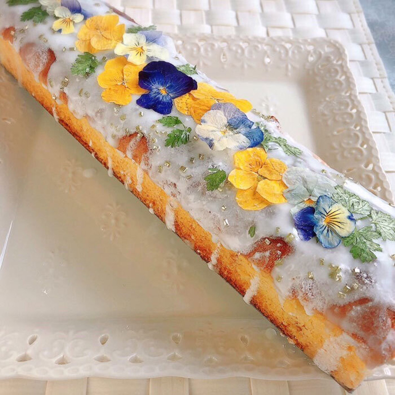 【87farm】食べられる押し花 10枚(ビオラ ひぐれももか)
