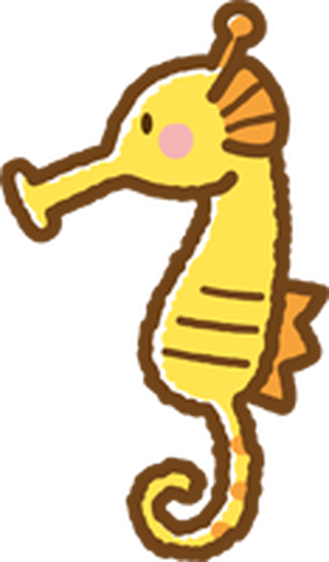 無料 タツノオトシゴ G014 Png イラストショップくま 商用利用okのかわいいイラストのフリー素材がたくさん