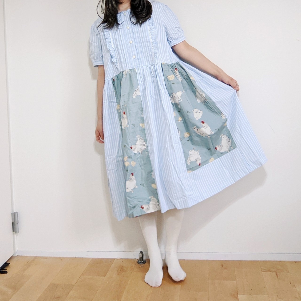 包装無料 送料無料 Yes Yes 非非 古着リメイクワンピース おしゃれ