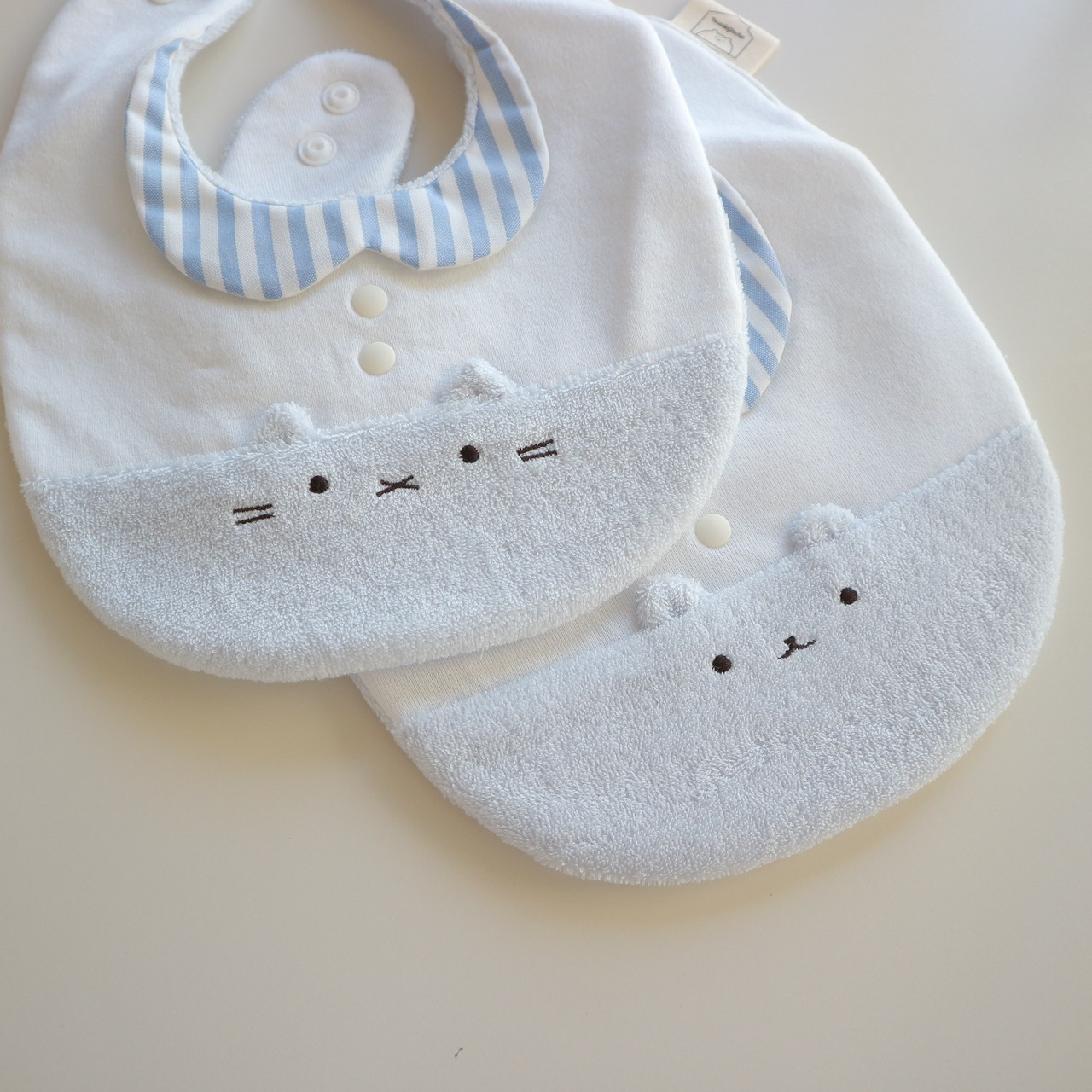 新つみきどうぶつのおめかしbib(そら)
