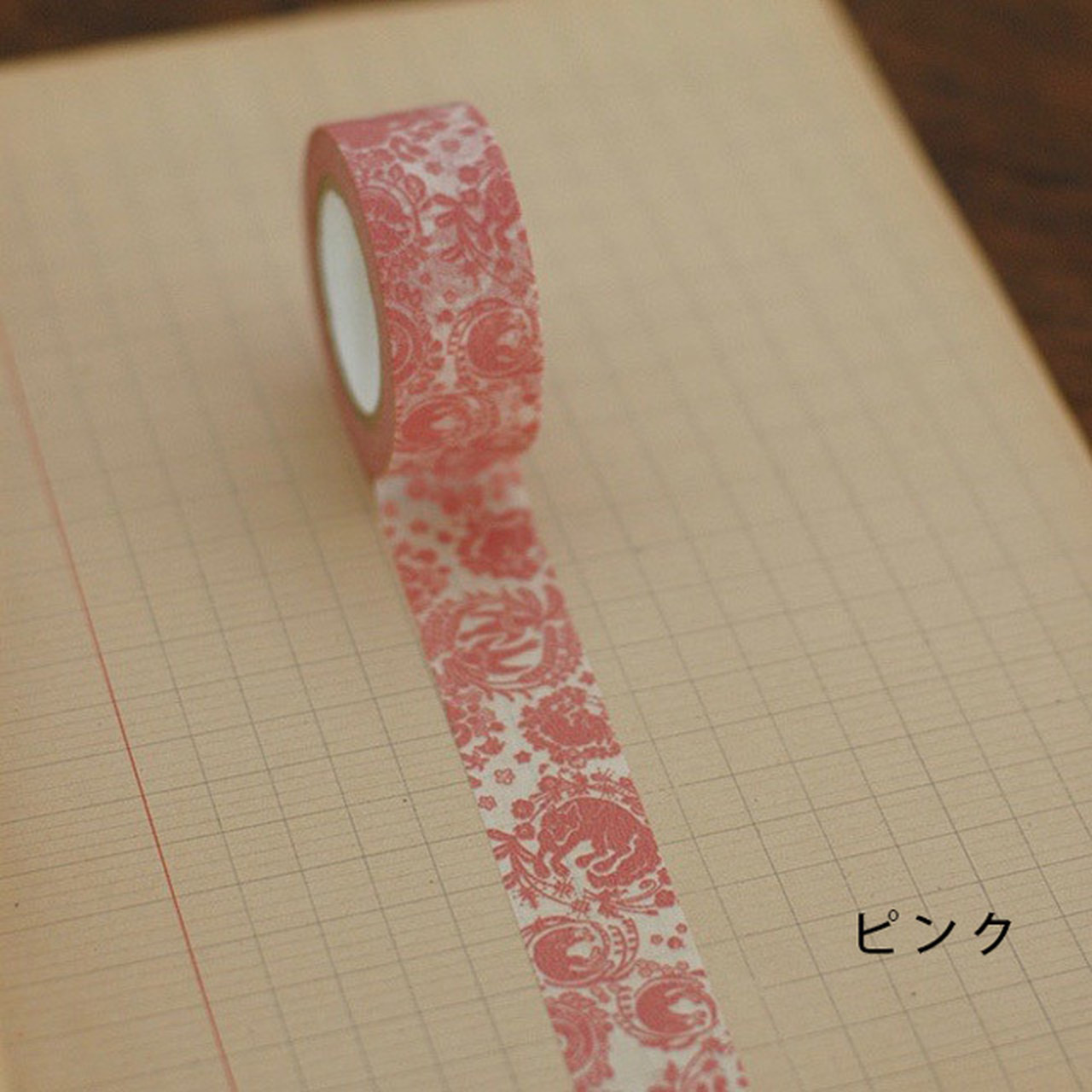 <倉敷意匠>ミハニ書林 マスキングテープ 花網にかこまれて