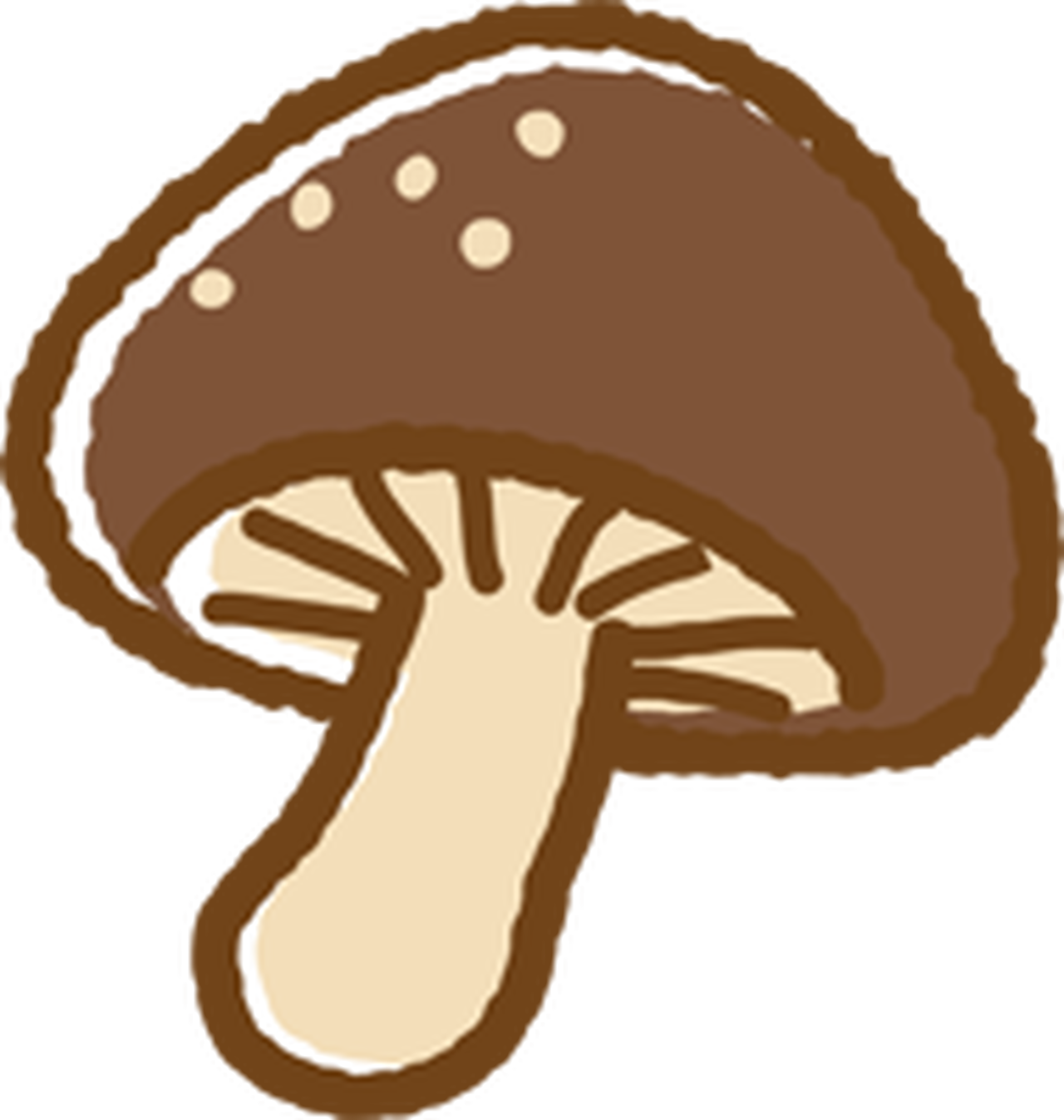 無料 しいたけ C018 Png イラストショップくま 商用利用okのかわいいイラストのフリー素材がたくさん