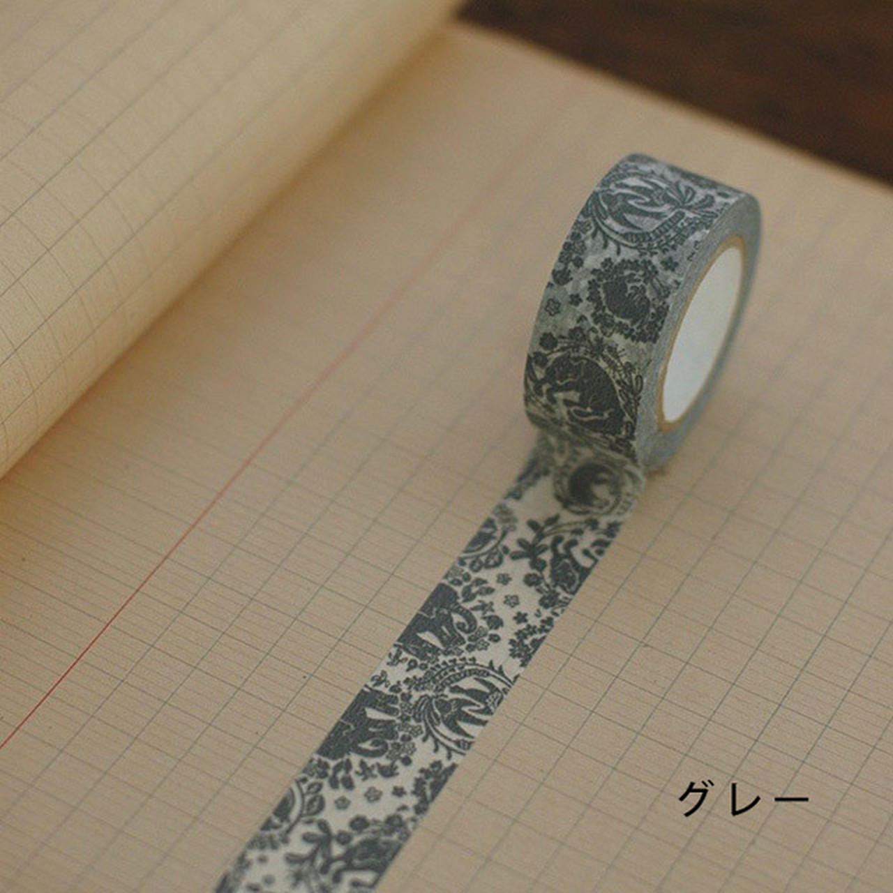 <倉敷意匠>ミハニ書林 マスキングテープ 花網にかこまれて