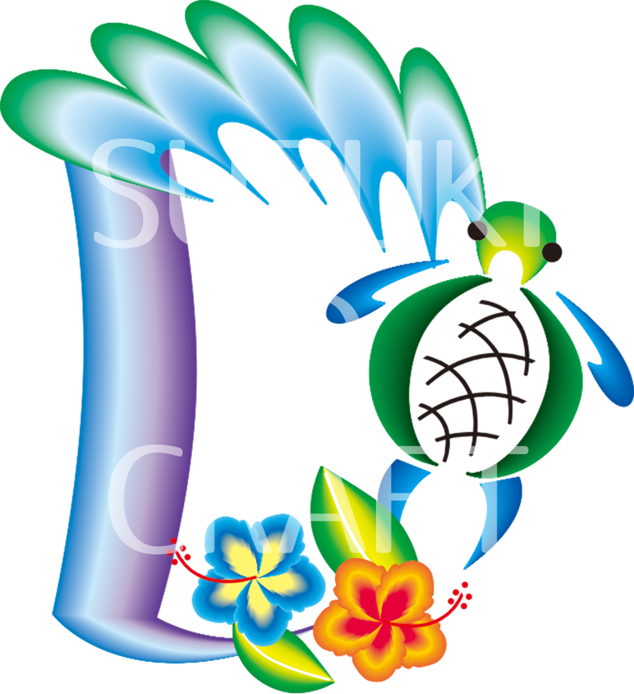 ハワイ花文字 Suzuki D Craft