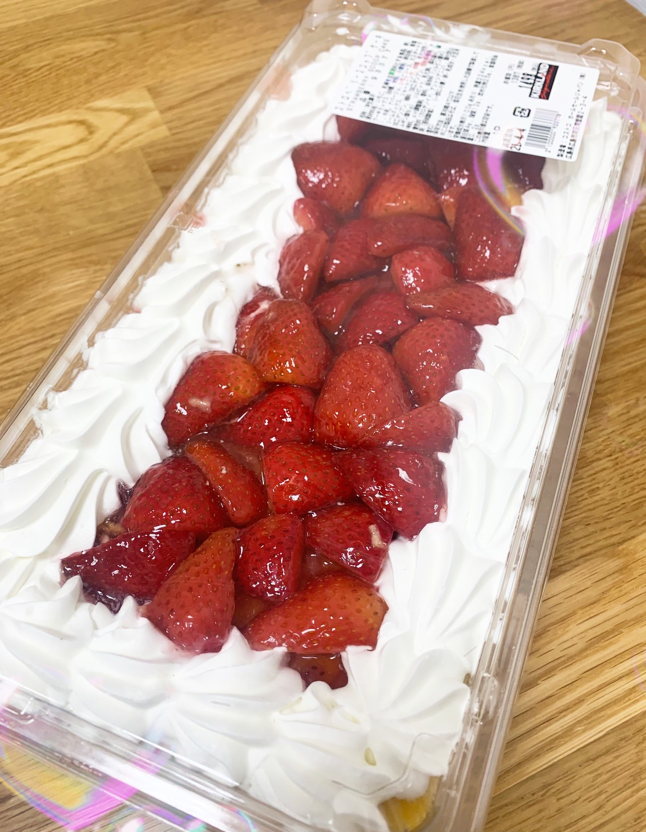 ストロベリー スコップケーキ 横33cm×縦17cm×高さ8cm(重さ:約1.5kg)