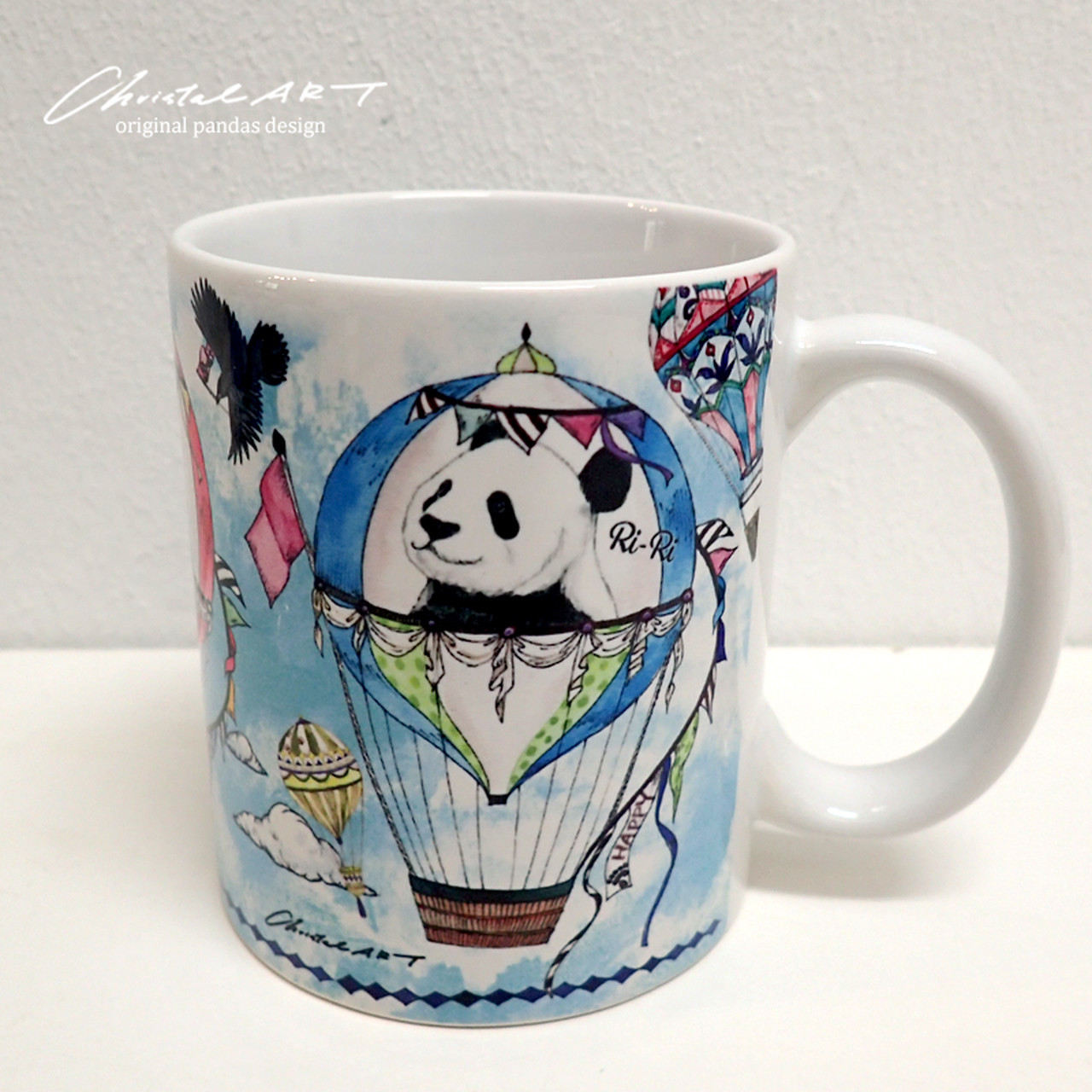 受注生産 3歳バースデー柄マグカップ Christal Art クリスタルアート