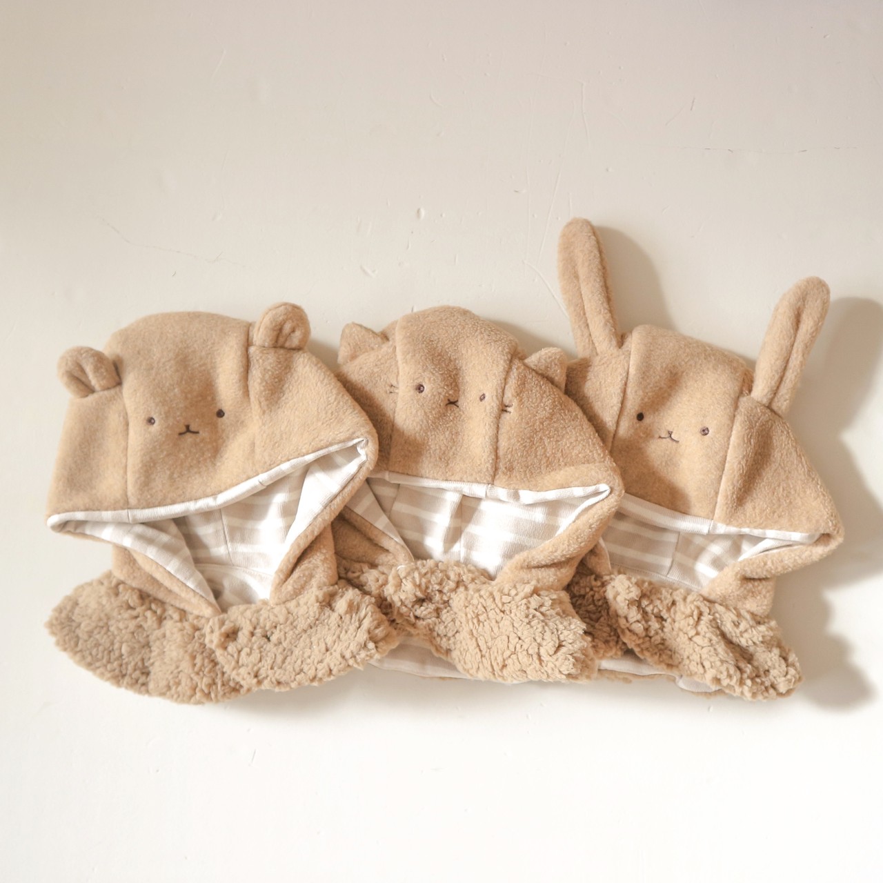 つみきの襟付き帽子(キナコ)3サイズ展開