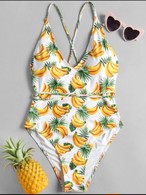 バナナ柄ワンピースビキニ Madam Select 23