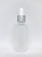 スポイトボトルグラス 30ml 高級 フロスト加工 シルバー 遮光瓶 ホワイト 白 乳白色 金 ガラス製 化粧水 コスメ アロマ エッセンシャルオイル 精油 詰替 Seiokan Online