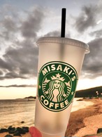 送料込み 1個用名前入りカスタムタンブラー Hale Hana Waikiki