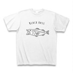 シーバス カタカナ ゆるい魚イラストtシャツ 釣り スズキ Aliviosta