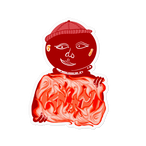火の用心 ステッカー Hirooz Artshop
