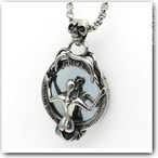 MirrorSkullネックレス