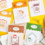 再販 F041 可愛いコンビニ屋さんシリーズ ダイカットふせん 全6種セット Cherish365 Zakka