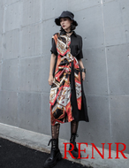 Renir レニール メンズ アウター 黒 ブラック 新品 モード系 個性的 秋服 レディース ユニセックス フード ユニセックス ストリート系 Renir レニール メンズファッション レディースファッション