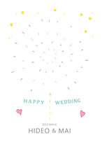 ウェディングツリー デザイナーコラボ15 色鉛筆風花火 Weddingtreeshop Bonmariage