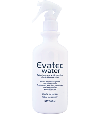 【EW-SB300SRE】エヴァテックウォーター 除菌消臭スプレーボトル 300ml & 詰替え用ボトル 300ml(200ppm)