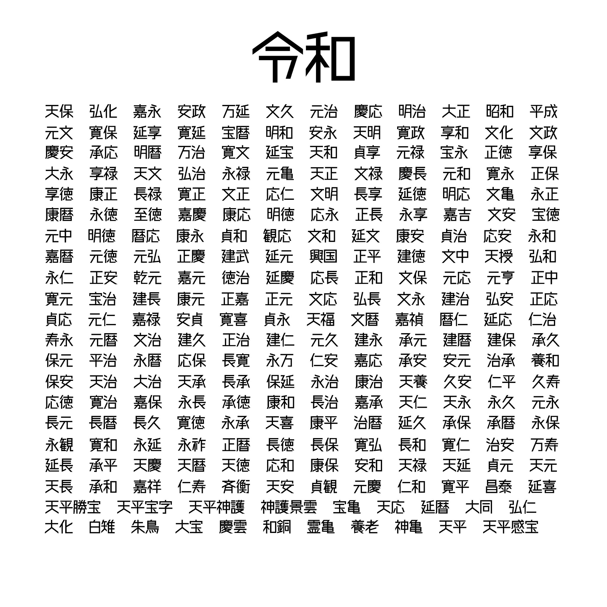 New みんな集まれ 元号大集合 ネタのtシャツ屋さん