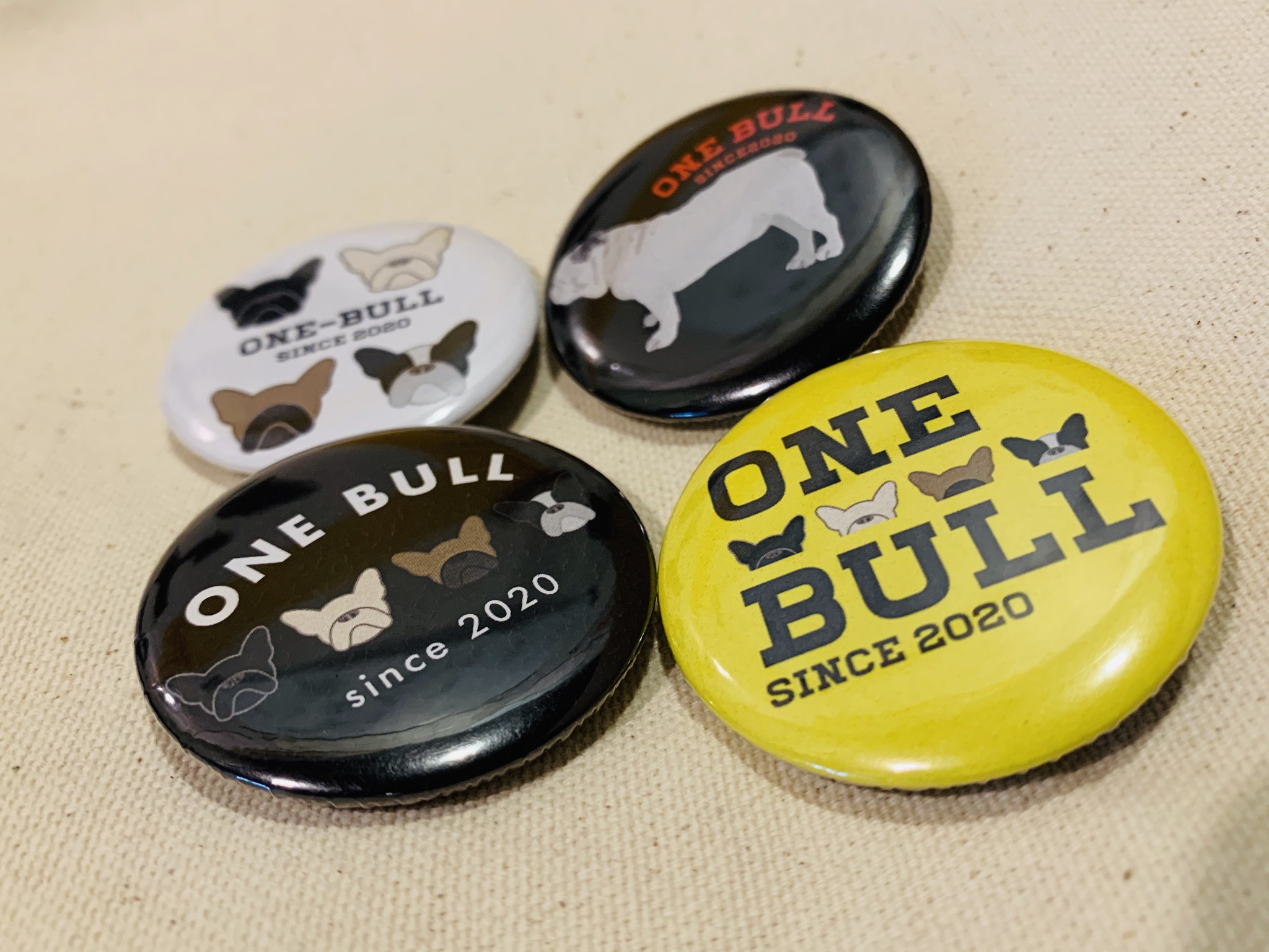 缶バッジ入荷しました One Bull
